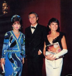 avec Gina Lollobrigida et neile