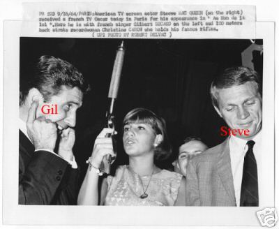 Gilbert Becaud ,Christine Caron et steve